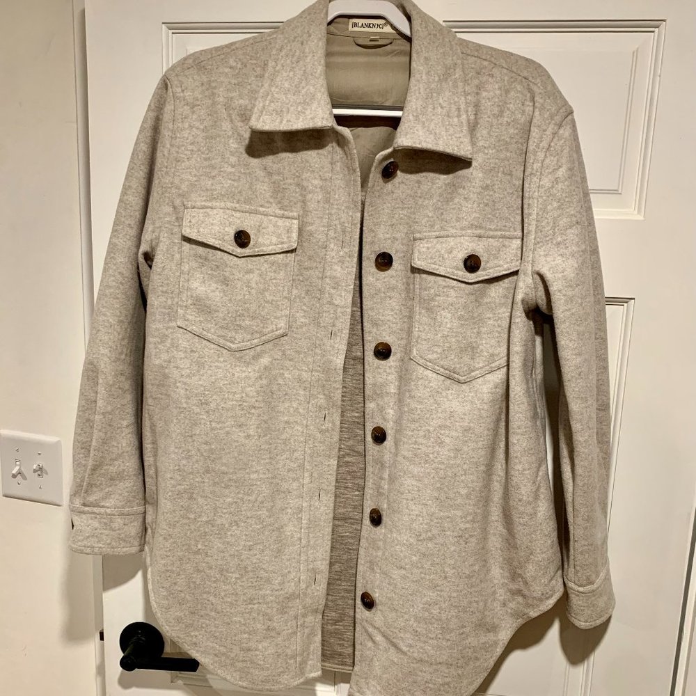 Gray/Beige Shacket